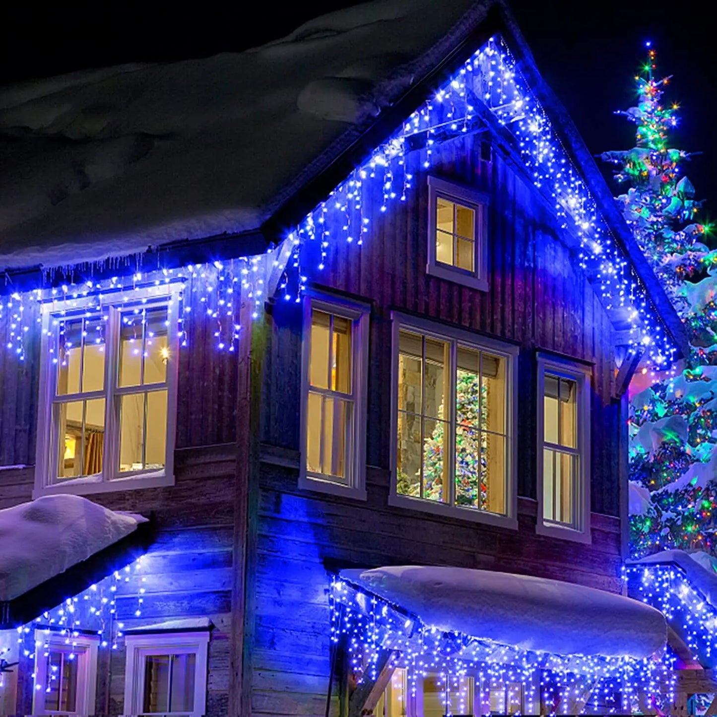 LED Icicle String Lights