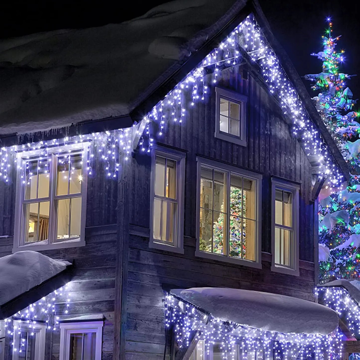LED Icicle String Lights