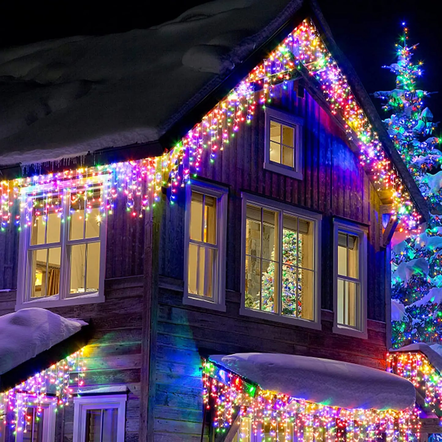 LED Icicle String Lights